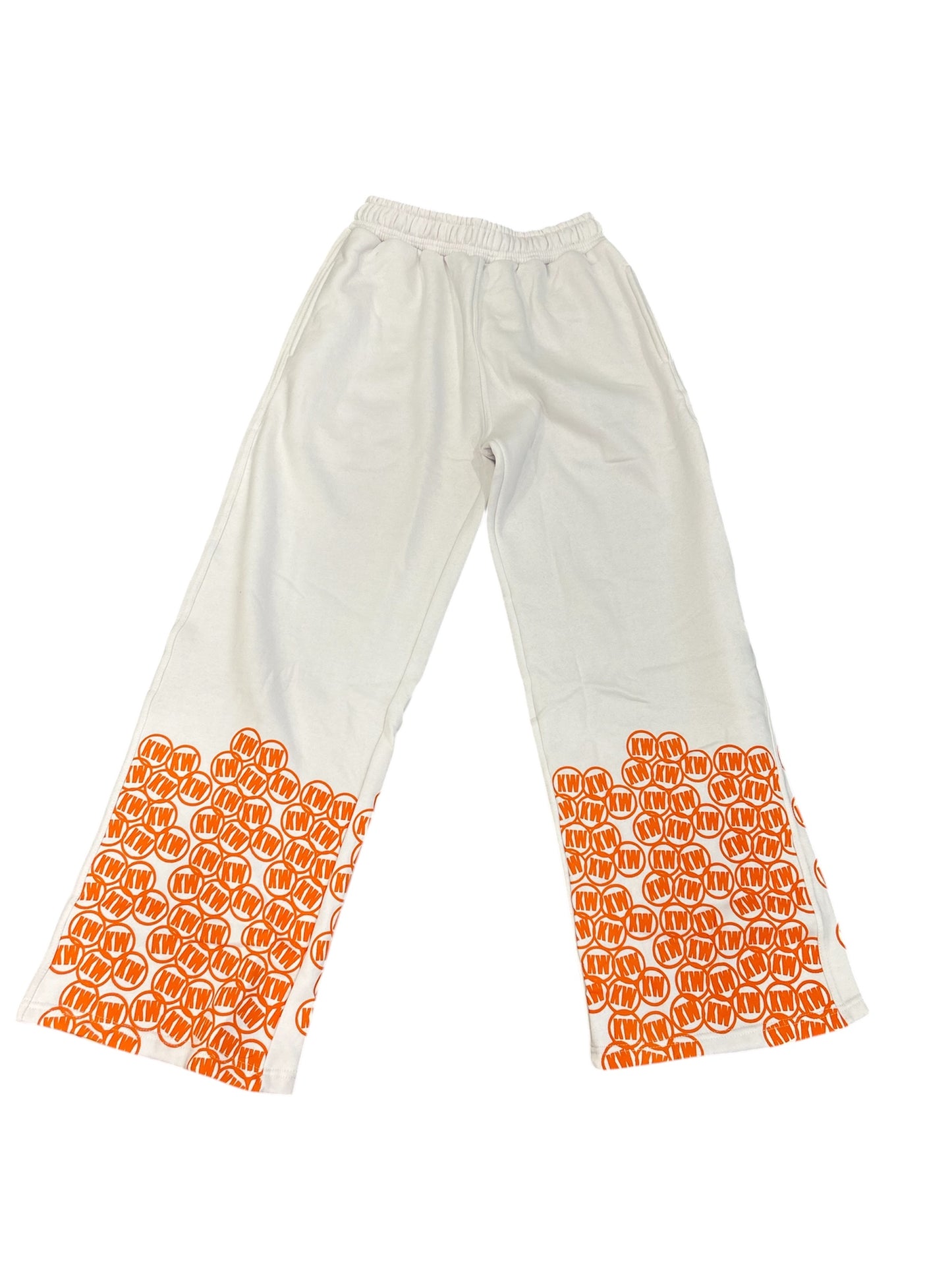 WHITE M&M PANTS